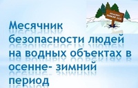 В период с 21 ноября по 21 декабря 2022 г. на территории Выгоничского района проводится месячник безопасности на водных объектах в осенне-зимний период
